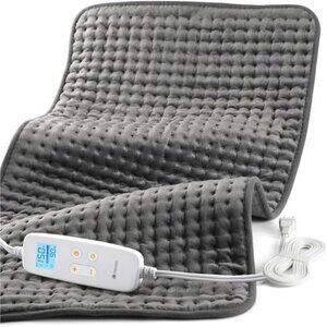 Large Heating Pad 17x33 Electric Heat Pad for Back Neck Shoulders Period Cramps